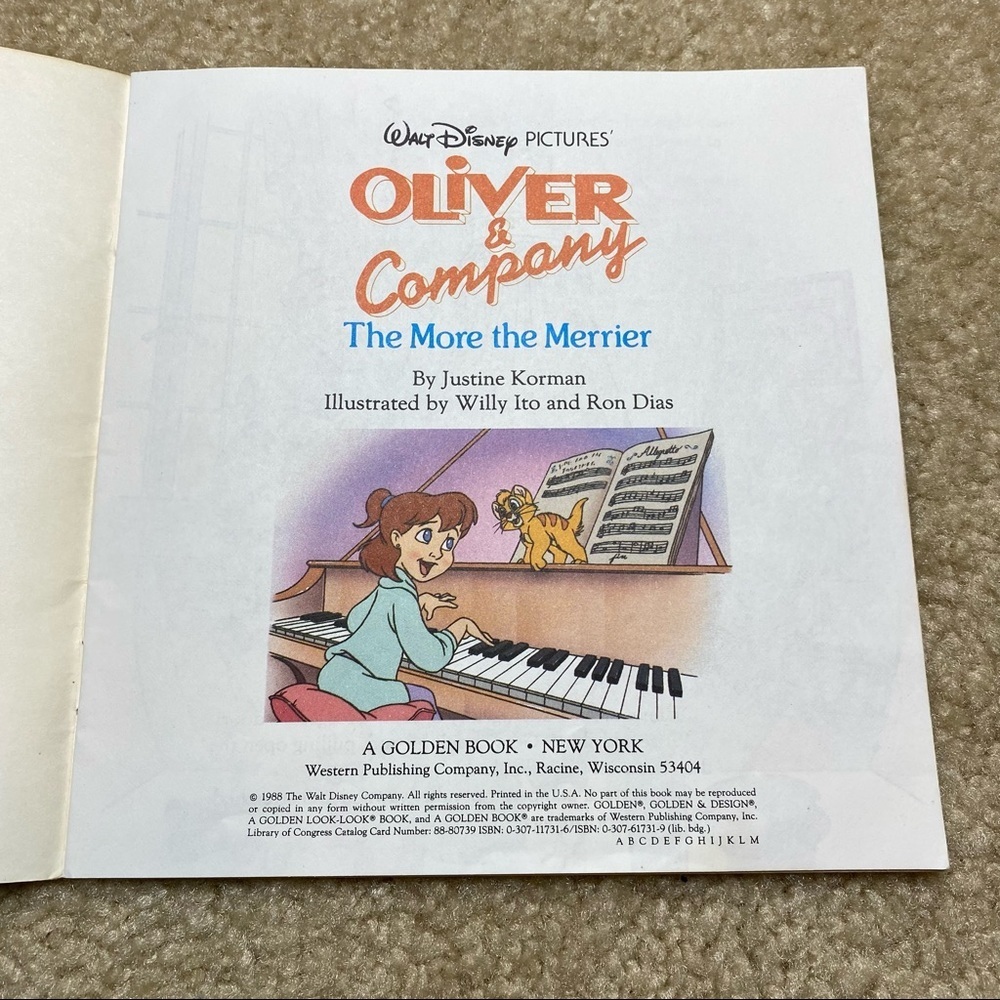 BOGO Vintage Walt Disney Pictures Oliver & Company "The More the Merrier" 1988 - Picture 2 of 4